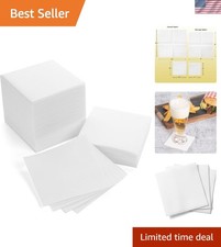 Cocktail Napkins Disposable Beverage Bar Linen Like Square 100 Pack