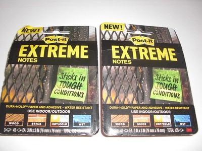Post-it Extreme Notes 3x3 Sticky Pads 2 Packs - 270 SHEETS - Orange - MAKE OFFER