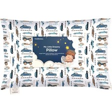 Toddler Pillow with Pillowcase - 13x18 My Little Dreamy Kids Travel Bed Pillo...