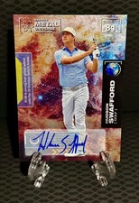 Hudson Swafford 2021 Skybox Metal Universe Auto #81 Certified PGA Golf Autograph