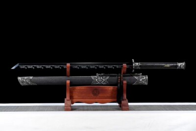 Wolf Blade Broadsword 1095 Steel Tang Saber Chinese KUNGFU War Dao