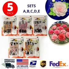 3D Jello Art Needle Tools Gelatin Flower Cake Syringe Pudding Nozzle Mould 55pcs