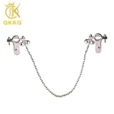 Metal Nipple Clamps Clips Breast Stimulator Torture Nipple Toys BDSM Flirting