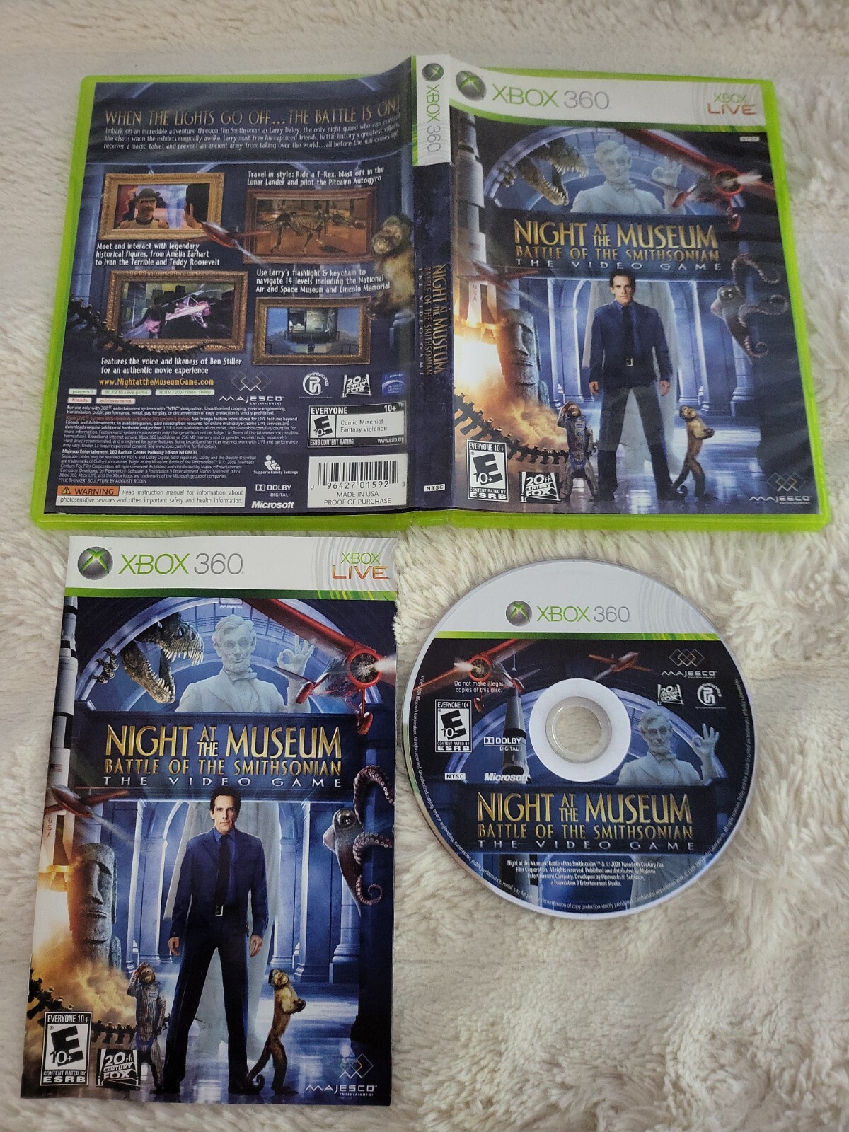 Night at the Museum: Battle of the Smithsonian Microsoft Xbox 360 2009  Complete 96427015925 | eBay