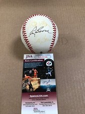 Ray Boone Bob Boone Bret Boone Signed Baseball Boone Family