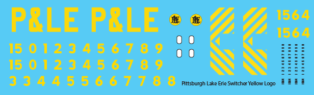 N Scale - Pittsburgh Lake Erie Loco Switchers Yellow