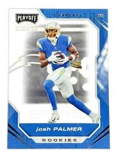 ROOKIE CARD JOSH PALMER Chargers 2021 Chronicles Playoff CLEAR MOMENTUM INSERT