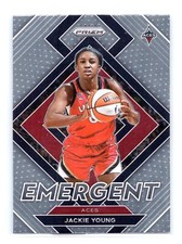 2022 Panini Prizm WNBA #2 Jackie Young Emergent Las Vegas Aces