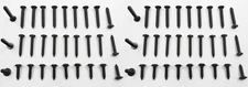 NEW! SET OF 60 BLACK RESTORATION INT/EXT SCREWS FOR CLASSIC CARS/TRUCKS/VANS/ETC