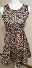 1989 Place Junior Large 10/12 Animal Print Dress Very Cute