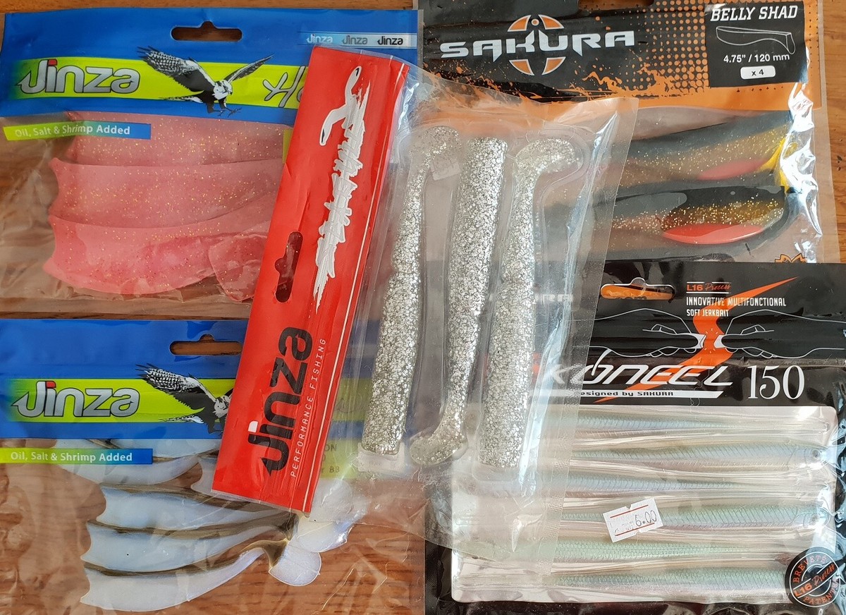 Lot De 22 Leurres Souples Sakura Grauvell Jinza 28 – Neuf – Pêche