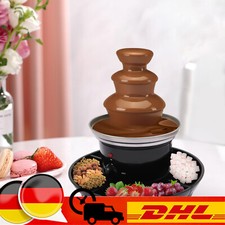 Schokoladenbrunnen 40W Schokofondue Fondue Schokofontäne Schokobrunnen Edelstahl