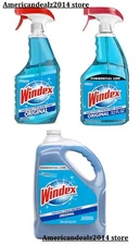 Windex Glass and Window Cleaner Spray, Original Blue, (Pick 23oz, 32oz OR 128oz)
