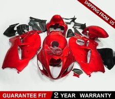 Candy Red Fairings w/ Tank Cover ABS Plastic Kit For SUZUKI 1997-2007 GSX1300R