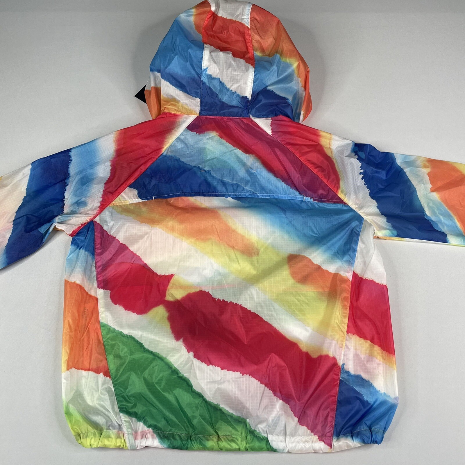 Polo Ralph Lauren Womens SMALL Light Jacket Colorful Print Stripe Blue/Red image 8