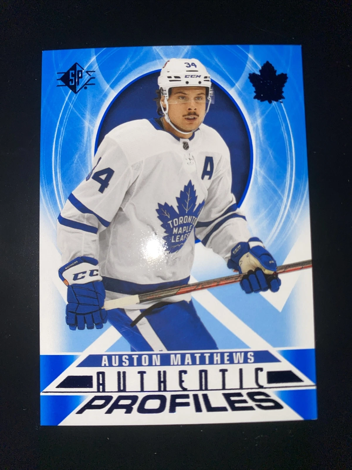 Auston Matthews 2020-21 Upper Deck SP Hockey Blue Authentic Profiles #AP-20