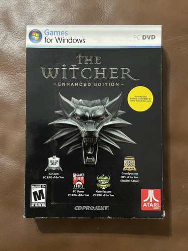 Witcher Enhanced Edition PC Fantasy RPG w/ Slip Cover Sealed