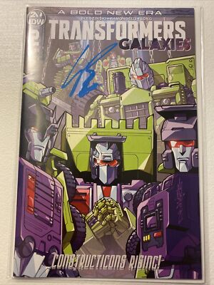 IDW Comics Transformers Galaxies #2 B Cover 2019 Signed COA Livio Ramondelli
