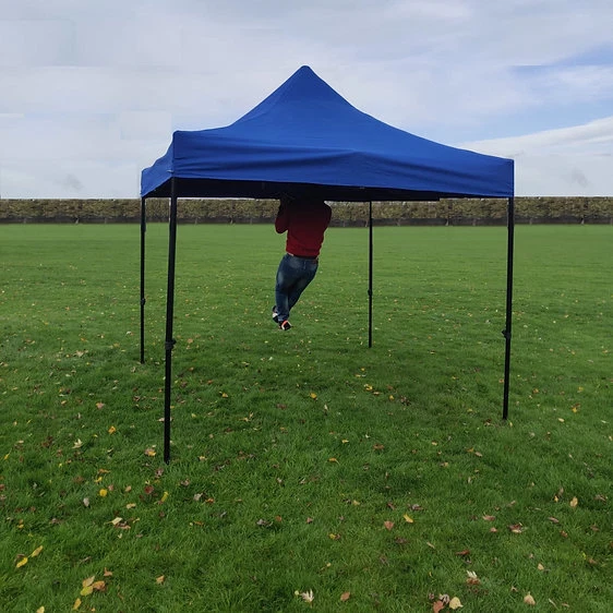 TENTOL Hex 27 Kg 3mx3m Blue Pop Up Gazebo Heavy Duty Foldable Super High Quality - Image 2 of 4
