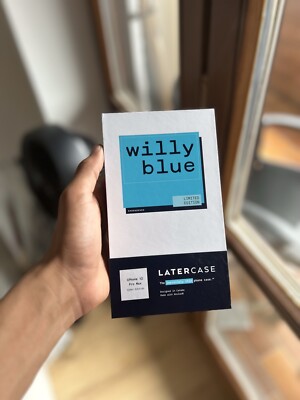 Later Case IPhone 12 pro max (WILLY BLUE) limited edition -WIE NEU-