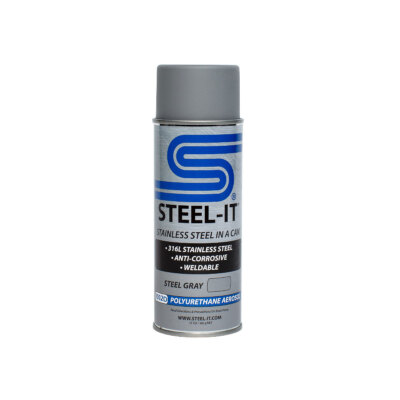 STEEL-IT Gray 1002D Stainless Steel pigmented Paint - Polyurethane - 12oz Spr...