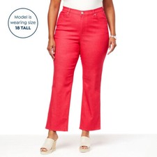 DG2 by Diane Gilman New Classic Stretch Straight-Leg Ankle Jean - Sz 12