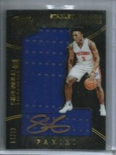 Stanley Johnson 15/16 Panini Black Gold Autograph Game Used Jersey Rookie #84/99