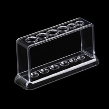 Plastic Clear Test Tube Rack 6 Holes Stand Lab Test Tube Stand Burette Shelf UK