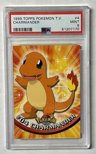 1999 Topps Pokemon TV #4 Charmander PSA 9 MINT