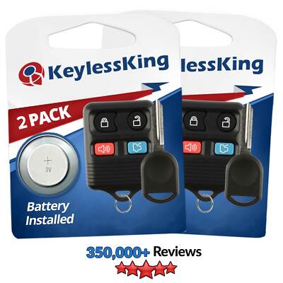 2x New 4b Replacement Keyless Entry Remote Fob with 40 Bit Key for CWTWB1U345