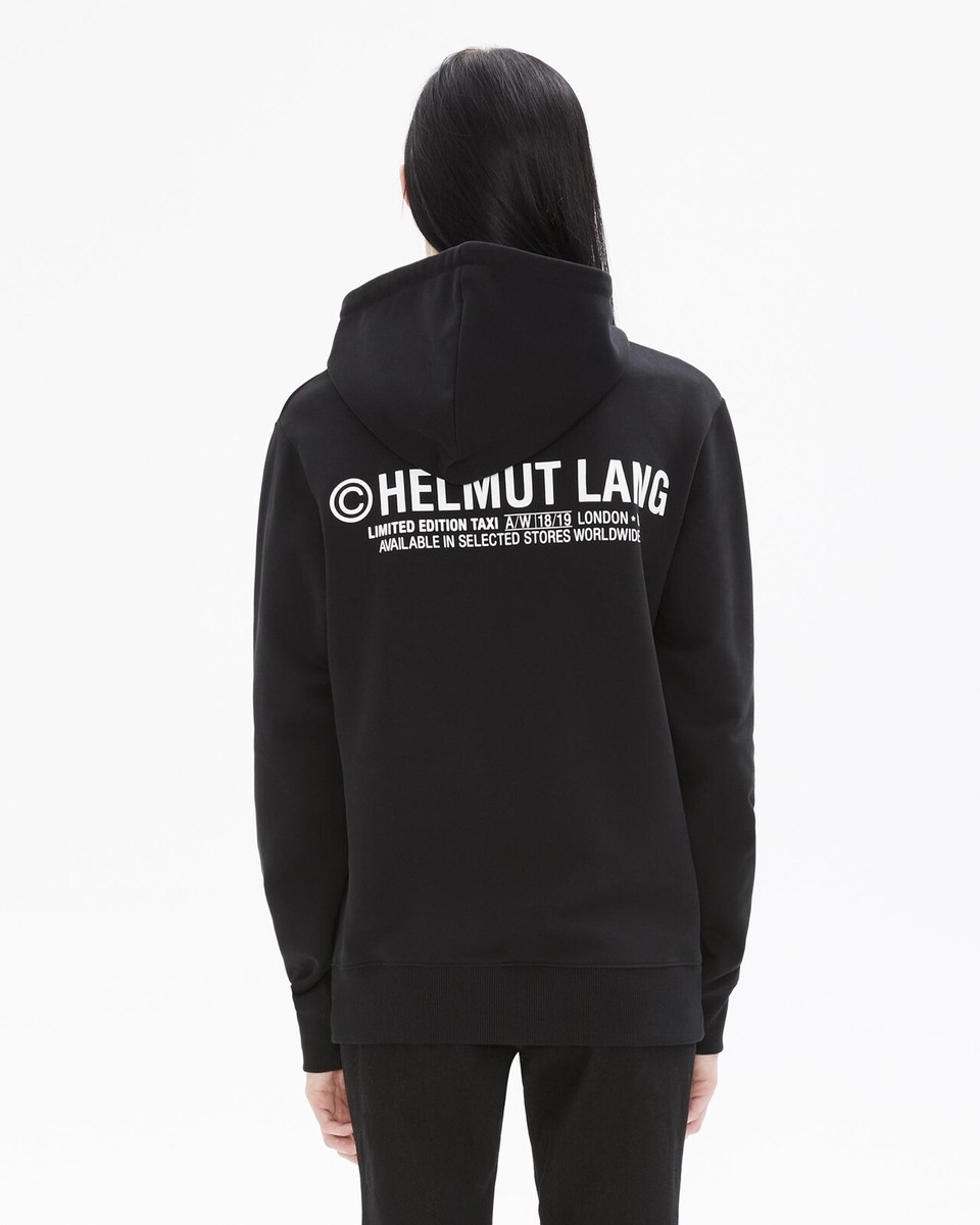 HELMUT LANG Édition Limitée Taxi Unisexe Femmes Noir Sweat Pull Capuche S 8  10 | eBay