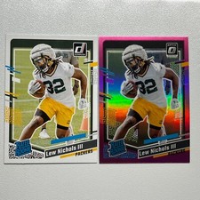 2023 Panini Donruss Lew Nichols III Rated Rookie Optic Preview Pink -  Packers
