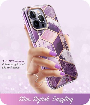 For iPhone 14 Pro, i-Blason Cosmo Fexible Case Scratch-Resistant w/ Screen Cover