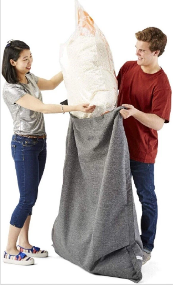 Bolsa de frijoles recarga cuentas de poliestireno blanco 100 litros silla repuesto relleno Foto 3 de 4