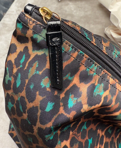 Coach Ocelot Jade Black Animal Print Extra Large Packable Nylon Tote - Picture 11 of 11