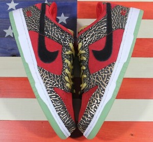 Nike Dunk Supreme MSX Low ID Red/Black/Gold Elephant VTG [628307-991] Men's  10 | eBay