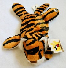 Walt Disney World Animal Kingdom Tiger Bean Bag Plush 8" w/Tags No Sound New