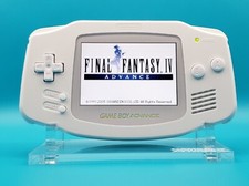 All White Funnyplaying M2 IPS Backlit Gameboy Advance w/ Carrying Sleeve