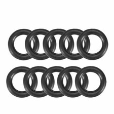 15mm x 9mm x 3mm Black Rubber O Shaped Rings Oil Seal Gasket Washer 10 Pcs