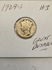 1924 S MERCURY DIME Lot #3 1924S semi-key date!