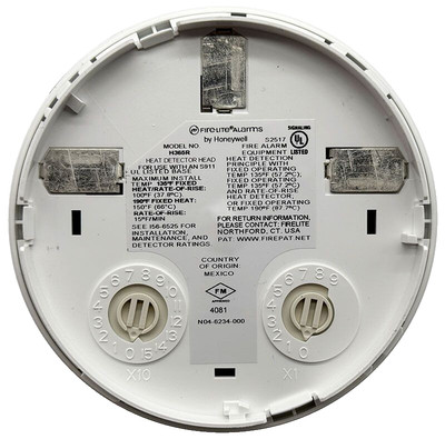 Fire-Lite H365R Addressable Heat Detector, Low-Profile Intelligent Rate-of-Rise