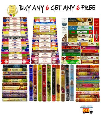  Satya Räucherstäbchen Nag Champa Hem Insence Jos 15g Mix Match Nandita Incense  
