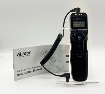 VILTROX Wired Digital Timer Remote Controller Canon Remote Shutter control EUC