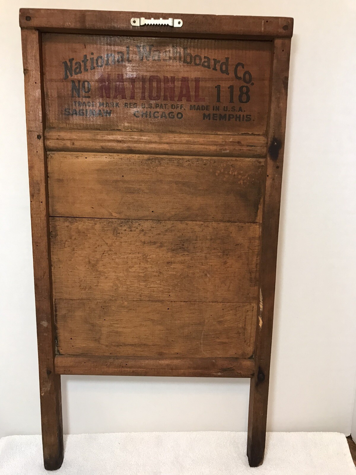 WW2 National No. 118 Victory Wooden Washboard U.S. Home Front C. 1942