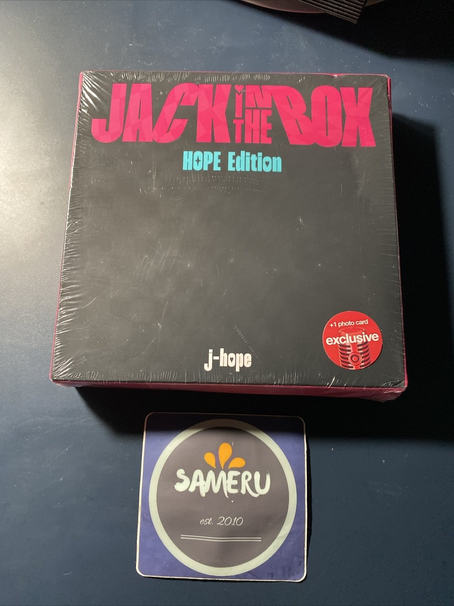 NEW JACK IN THE BOX HOPE EDITION J-HOPE SEALED W/ PHOTO CARD