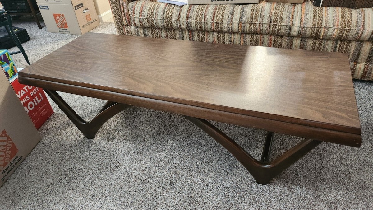 Vintage Mid Century Coffee Table Adrian Pearsall Boomerang Atomic