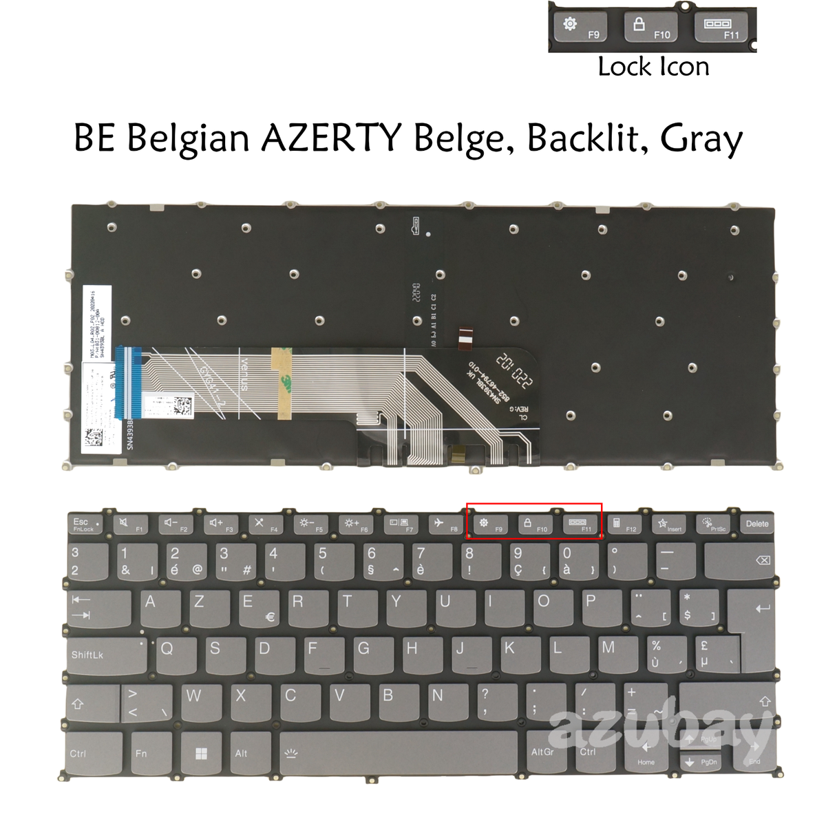 Backlit Keyboard For Lenovo IdeaPad 1-14ADA7 1-14ALC7 1-14AMN7 1