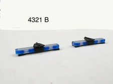 2 Pack 1/43 Whelen Edge Lightbar Blue w/ Speaker Highway Patrol State Police