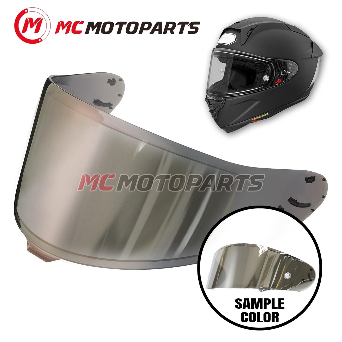 Dark Tinted Shield Helmet Visor For Shoei X15 NXR 2 RF-1400 CWR-F2