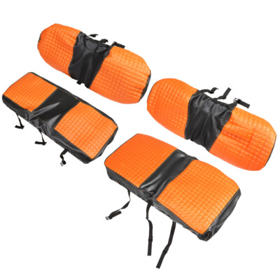 Orange Front and Rear Seat Covers For Golf Cart E-Z-GO Medalist/ TXT 94-13